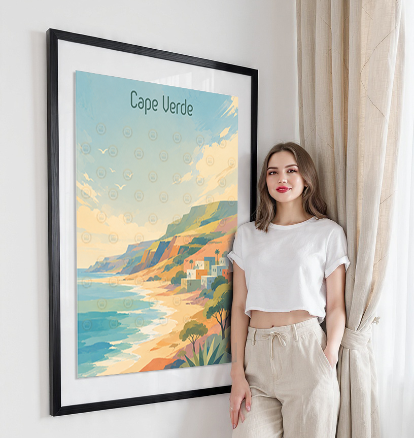 Cape Verde - Travel Art Print Wall Deco Poster