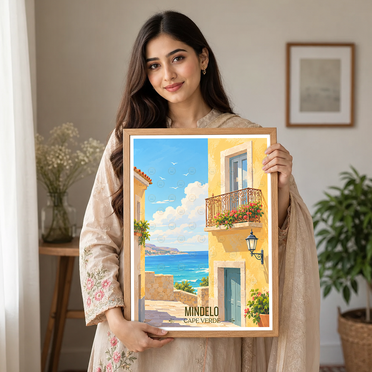 Mindelo - Cape Verde - Travel Art Print Wall Deco Poster