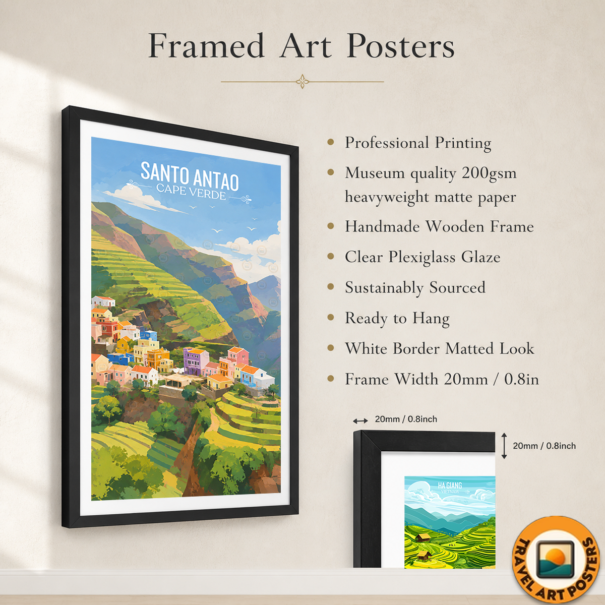 Santo Antao - Cape Verde - Travel Art Print Wall Deco Poster