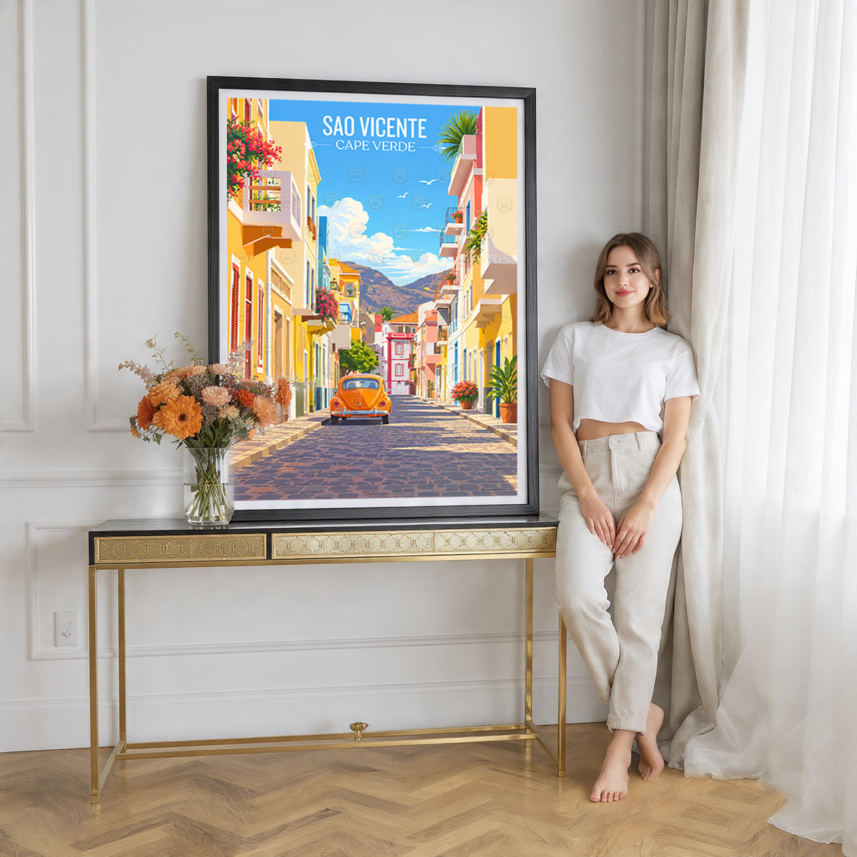 Sao Vicente - Cape Verde - Travel Art Print Wall Deco Poster