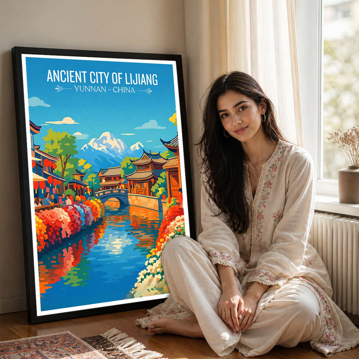 Ancient City of Lijiang - Yunnan - China - Travel Wall Art Print - Art Print - Travel Art Poster