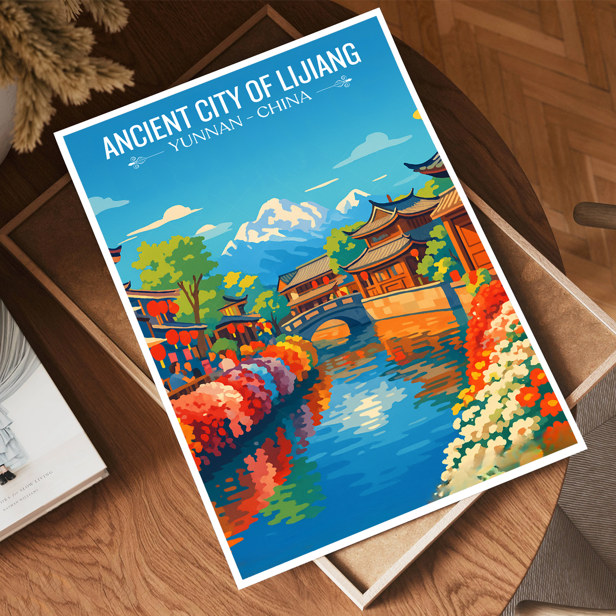 Ancient City of Lijiang - Yunnan - China - Travel Wall Art Print - Art Print - Travel Art Poster