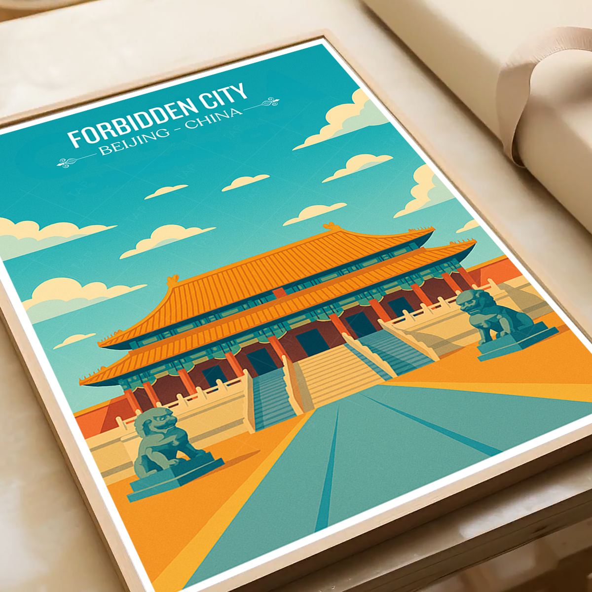 Forbidden City - China - Travel Wall Art Print Home Deco Poster