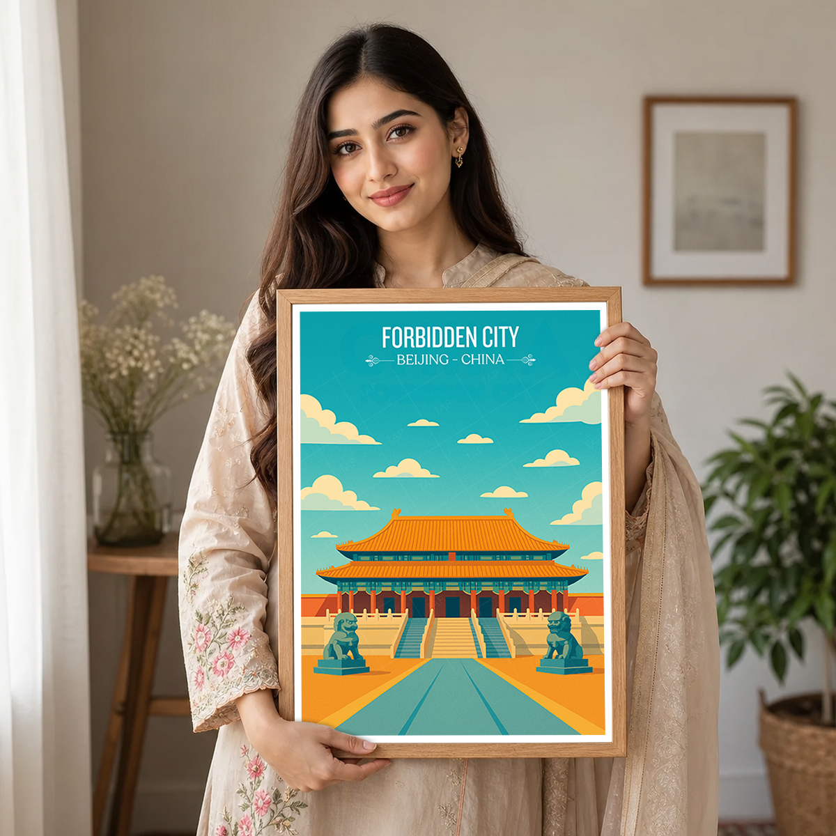 Forbidden City - China - Travel Wall Art Print Home Deco Poster