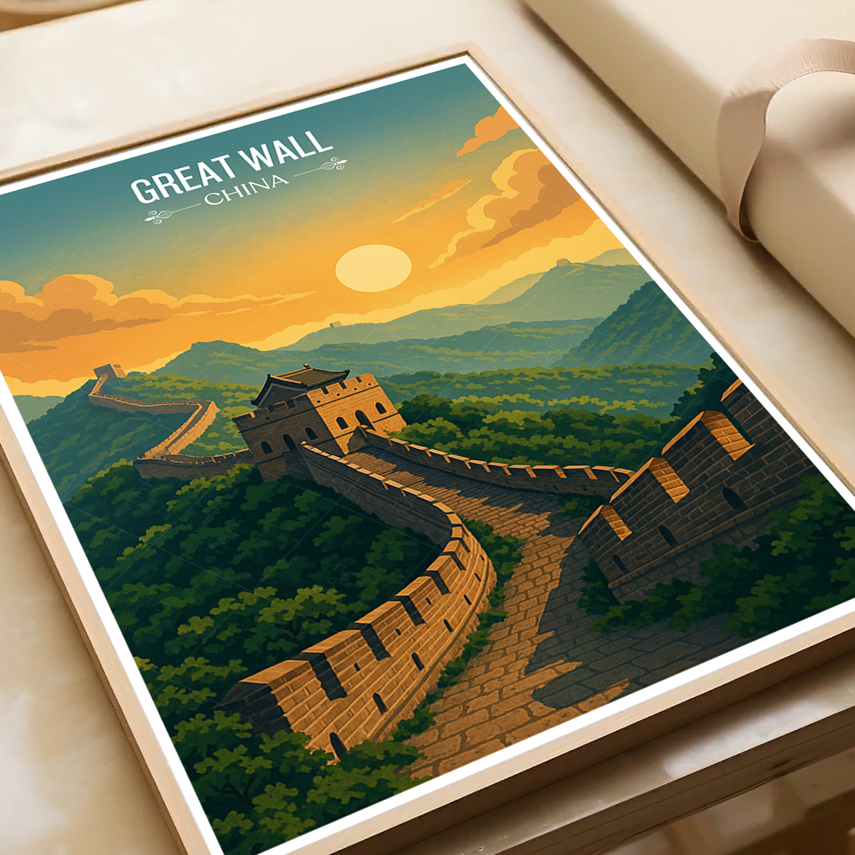 Great Wall - Beijing - China - Travel Wall Art Print - Art Print - Travel Art Poster