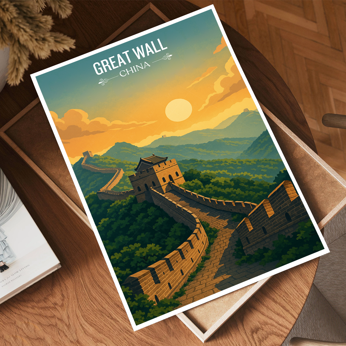 Great Wall - Beijing - China - Travel Wall Art Print - Art Print - Travel Art Poster