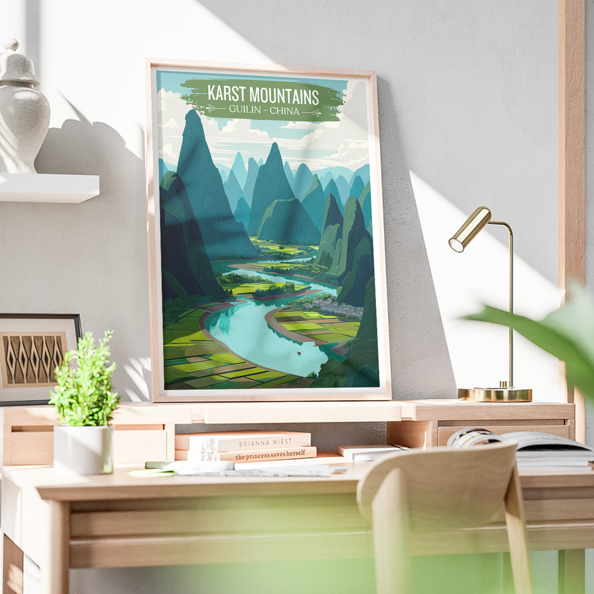 Karst Mountains - Guilin - China - Travel Wall Art Print - Art Print - Travel Art Poster