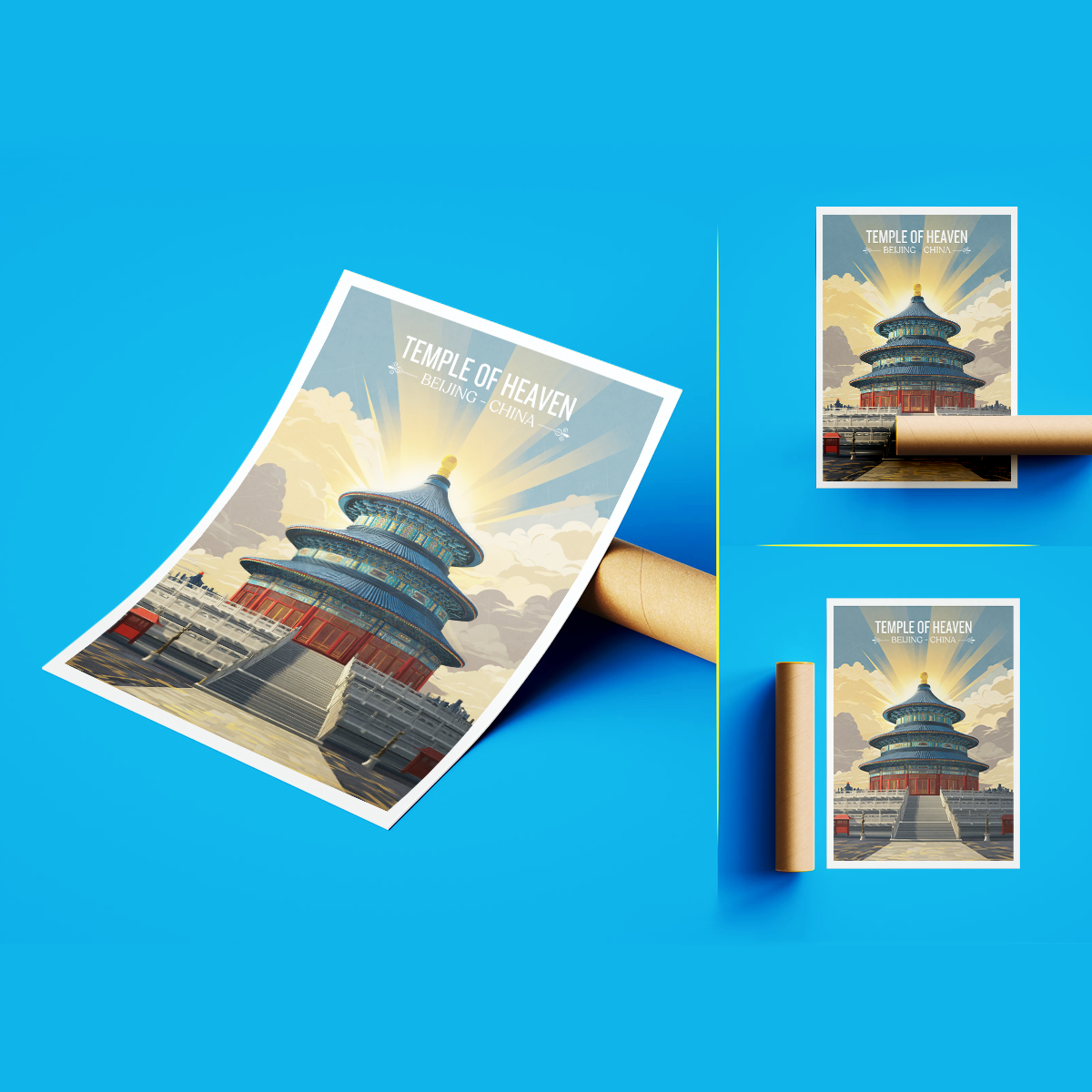 Temple of Heaven - China - Travel Wall Art Print Home Deco Poster