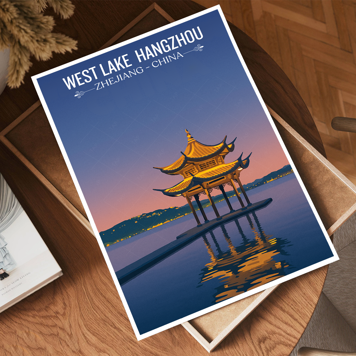 West Lake - China - Travel Wall Art Print Home Deco Poster