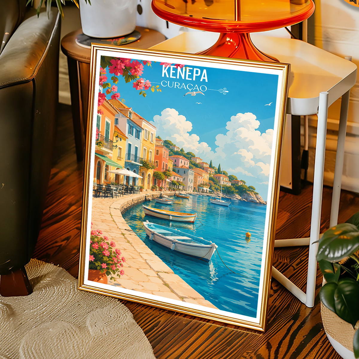 Curaçao - Travel Wall Art Deco Poster Print