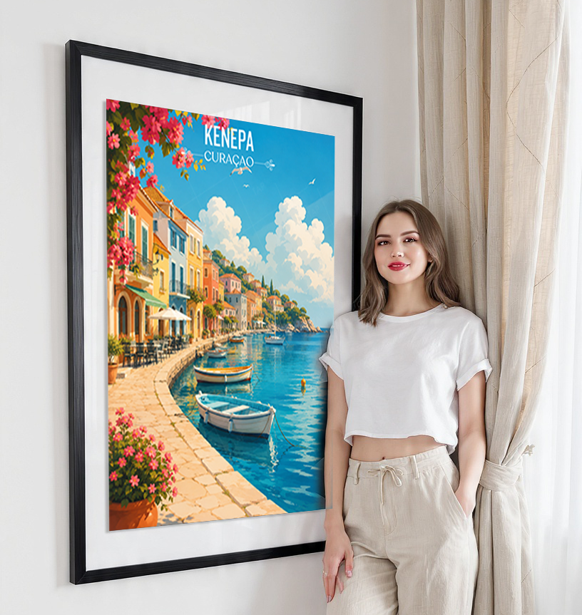Curaçao - Travel Wall Art Deco Poster Print