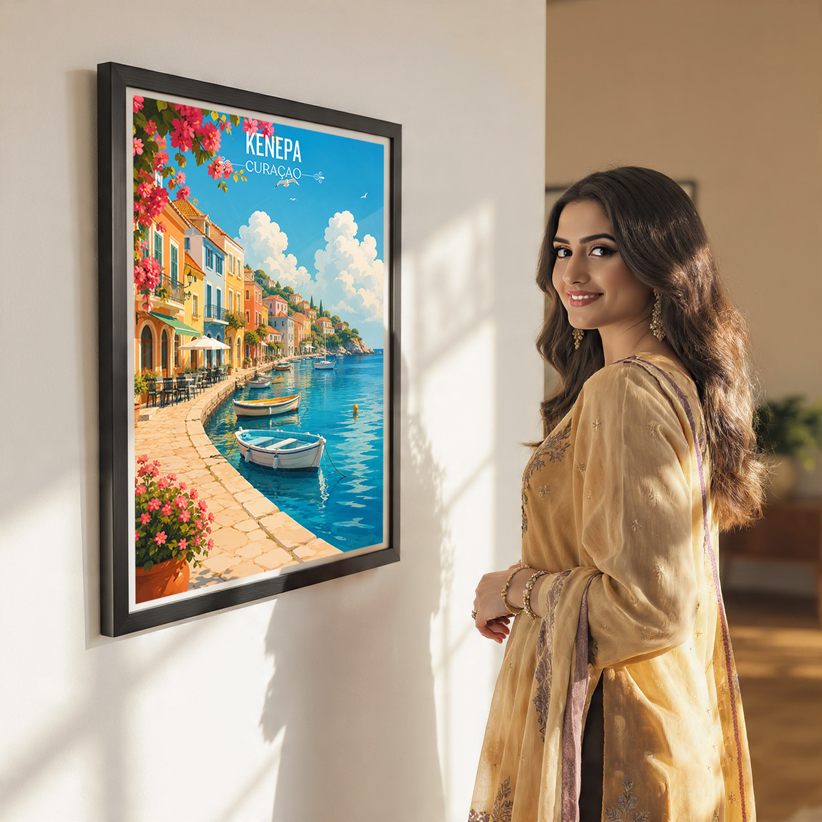 Curaçao - Travel Wall Art Deco Poster Print
