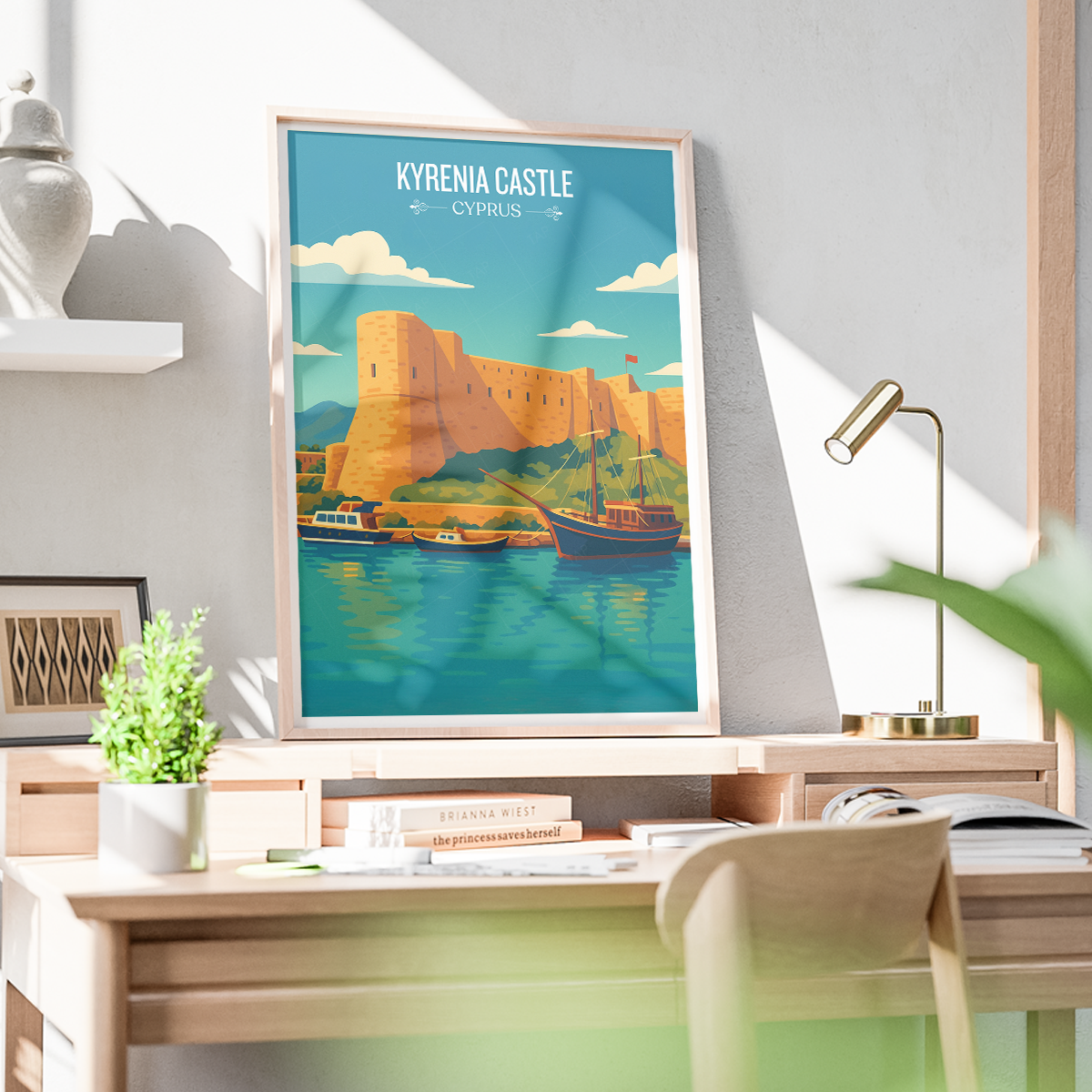 Kyrenia Castle - Cyprus - Travel Wall Art Print - Art Print - Travel Art Poster