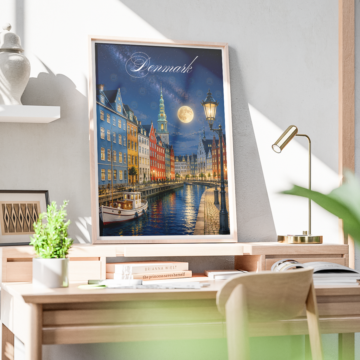 Denmark - Travel Poster Vintage Style Wall Art Print