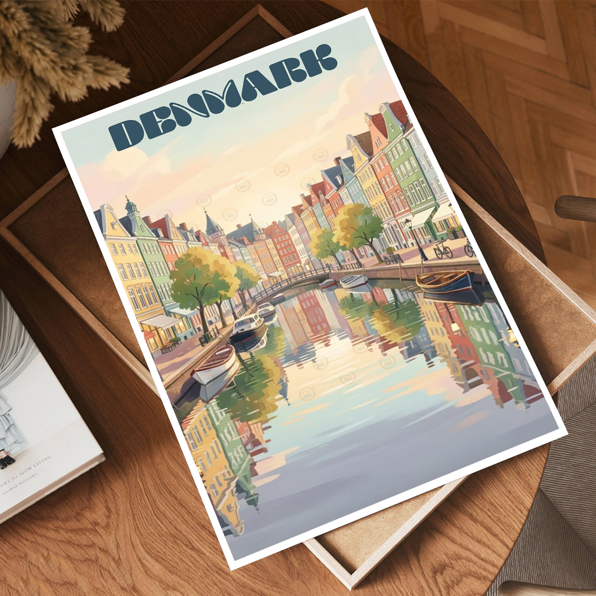 Denmark - Travel Poster Vintage Style Wall Art Print