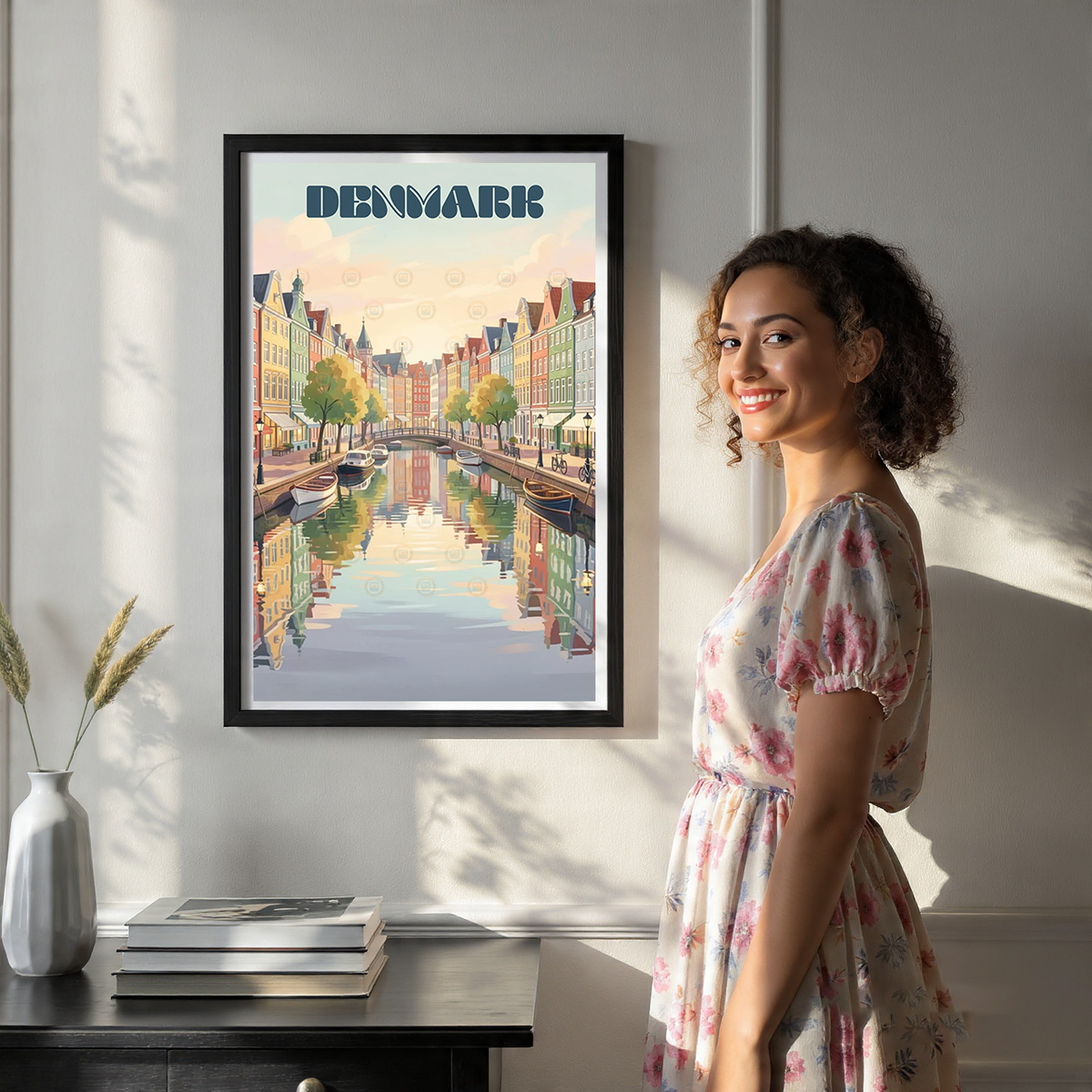 Denmark - Travel Poster Vintage Style Wall Art Print