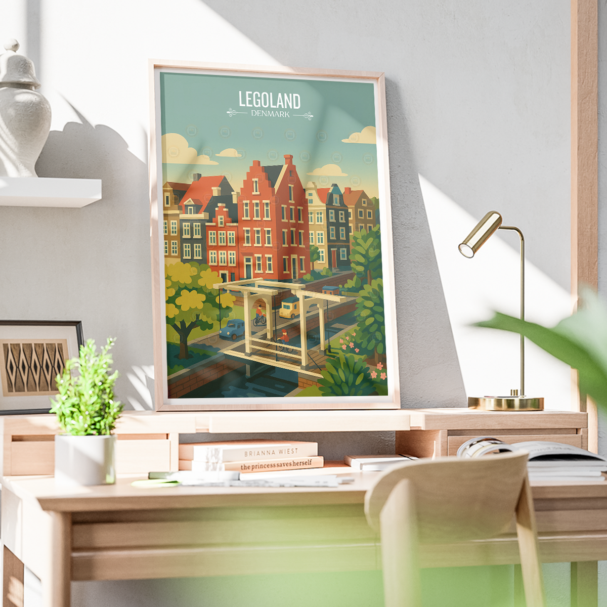 Legoland - Denmark - Travel Poster Vintage Style Wall Art Print