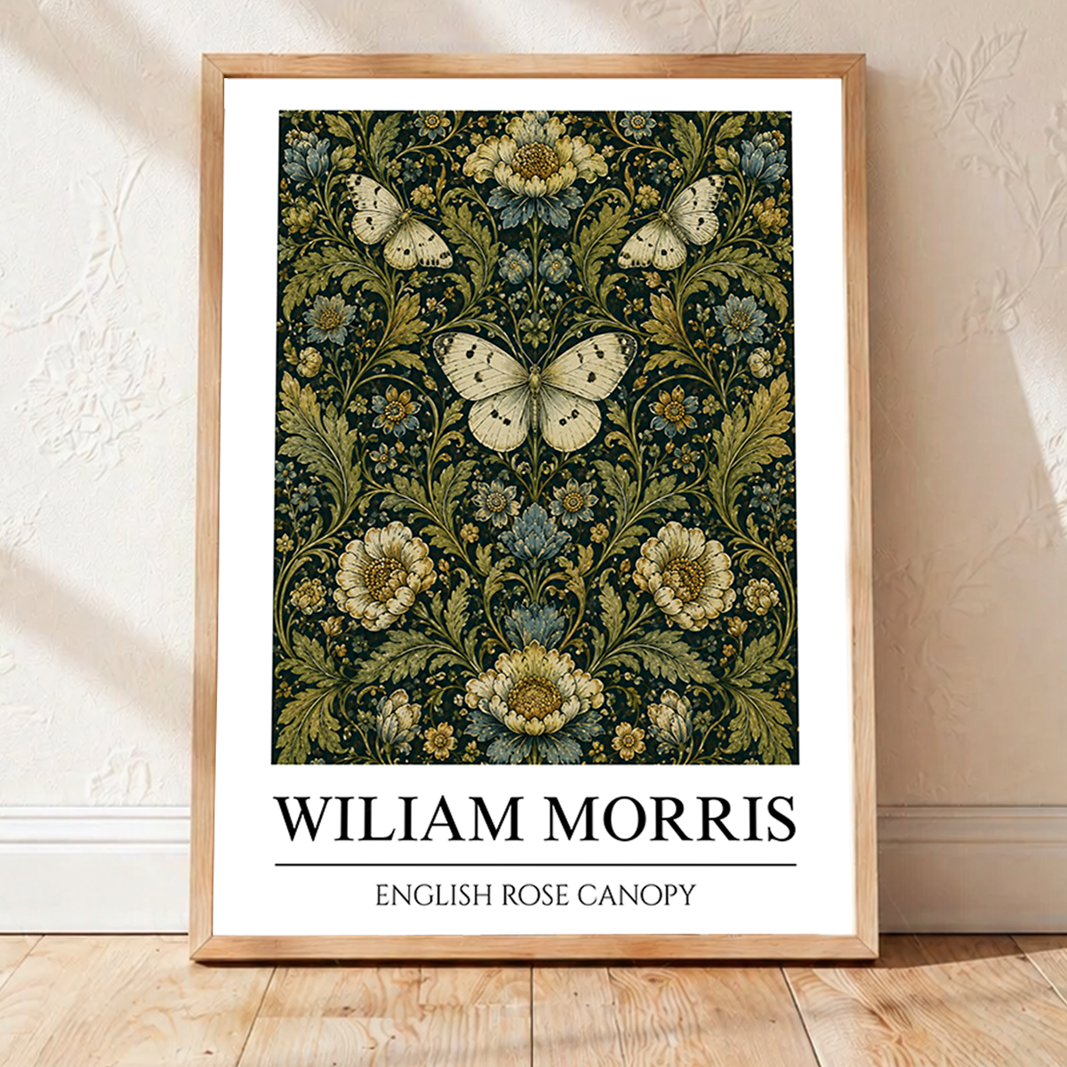 English Rose Canopy - William Morris - Wall Deco Poster Print - Art Print - Travel Art Poster