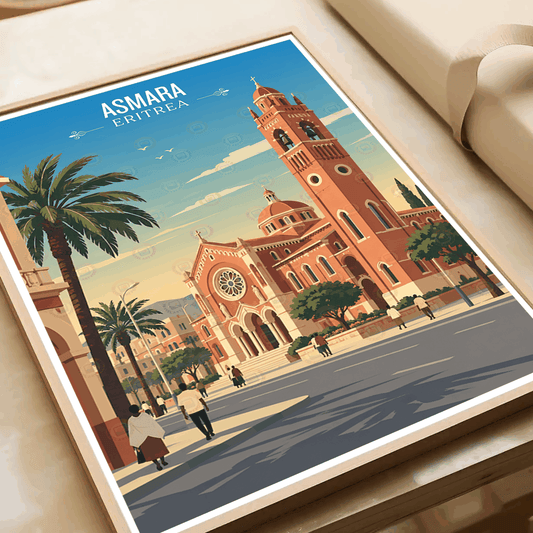 Asmara - Eritrea - Travel Wall Art Deco Poster Print | Modern Style - Travel Art Poster Print
