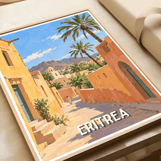 Eritrea - Travel Wall Art Deco Poster Print | Modern Style - Travel Art Poster Print