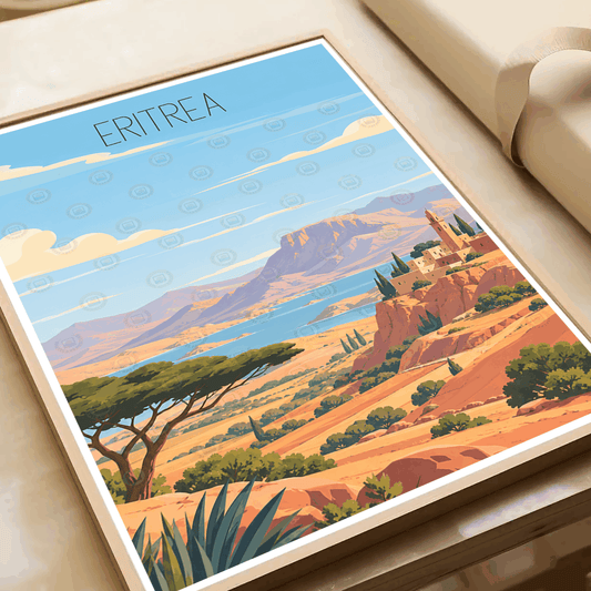 Eritrea - Travel Wall Art Deco Poster Print | Modern Style - Travel Art Poster Print