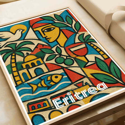 Eritrea - Travel Wall Art Deco Poster Print | Modern Style - Travel Art Poster Print