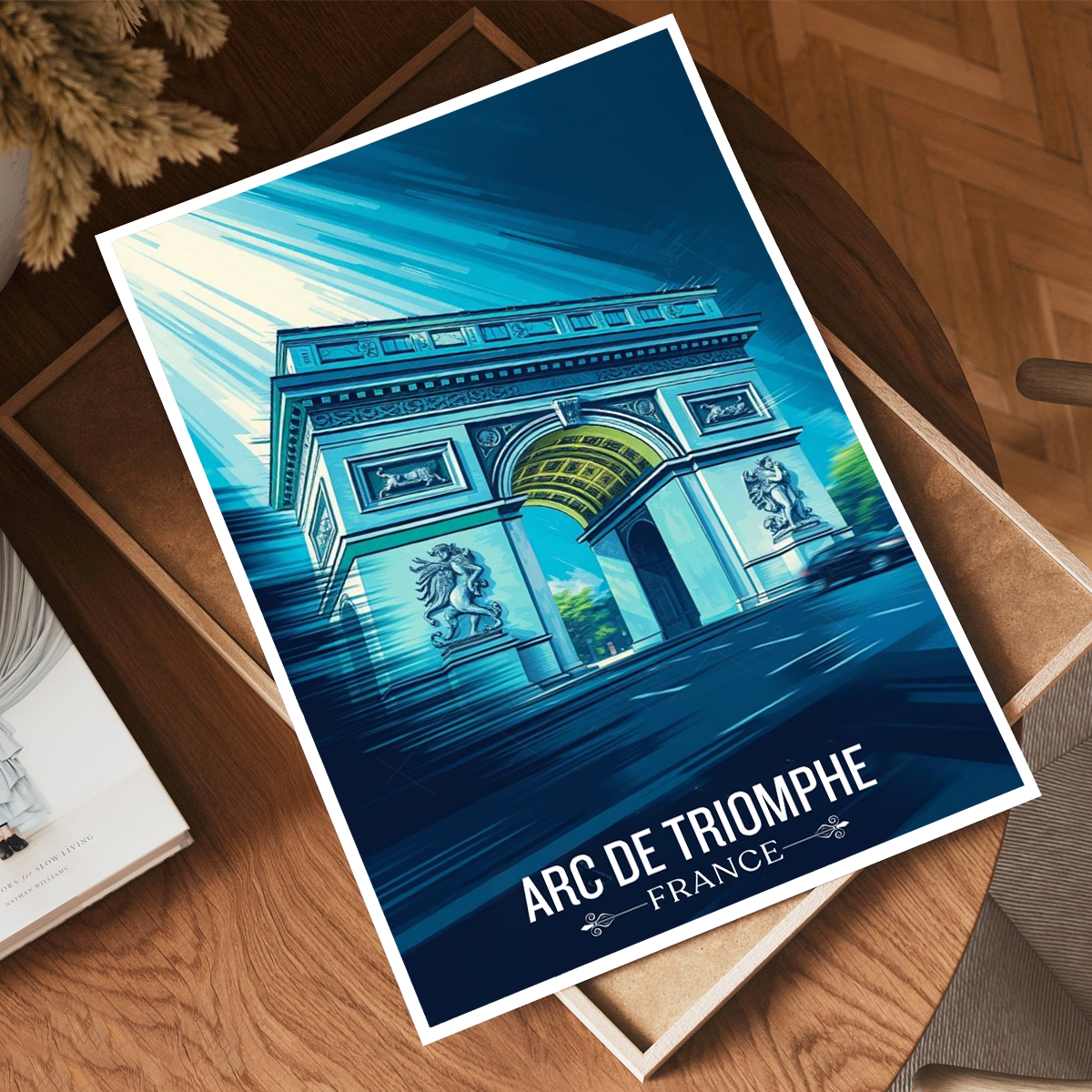 Arc de Triomphe du Carrousel - France - Travel Art Wall Deco Poster - Art Print - Travel Art Poster