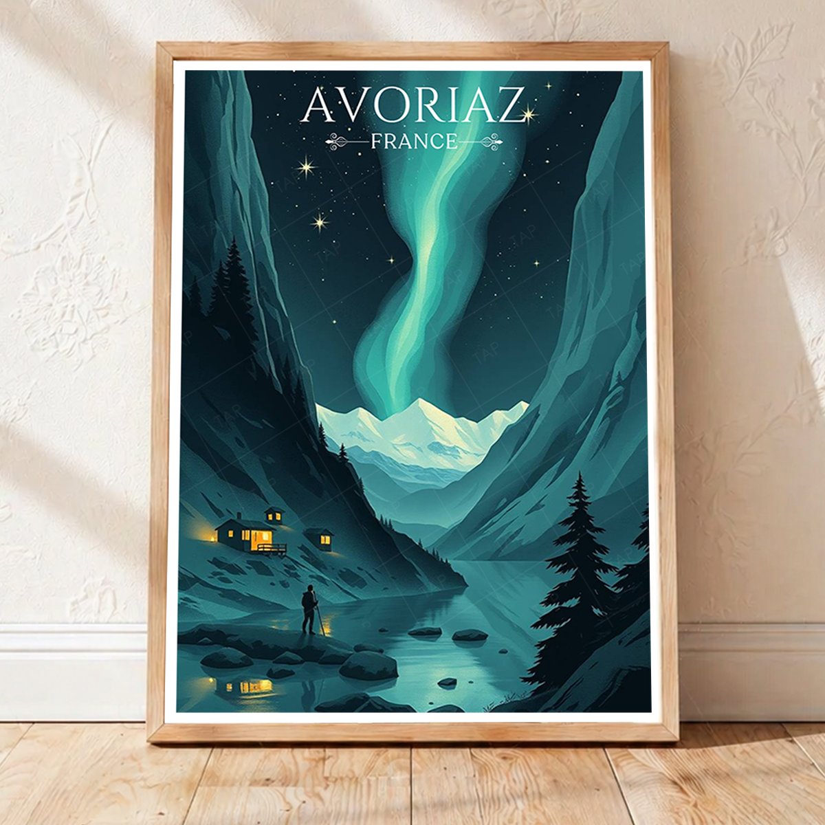 Avoriaz - France - Travel Art Wall Deco Poster - Art Print - Travel Art Poster