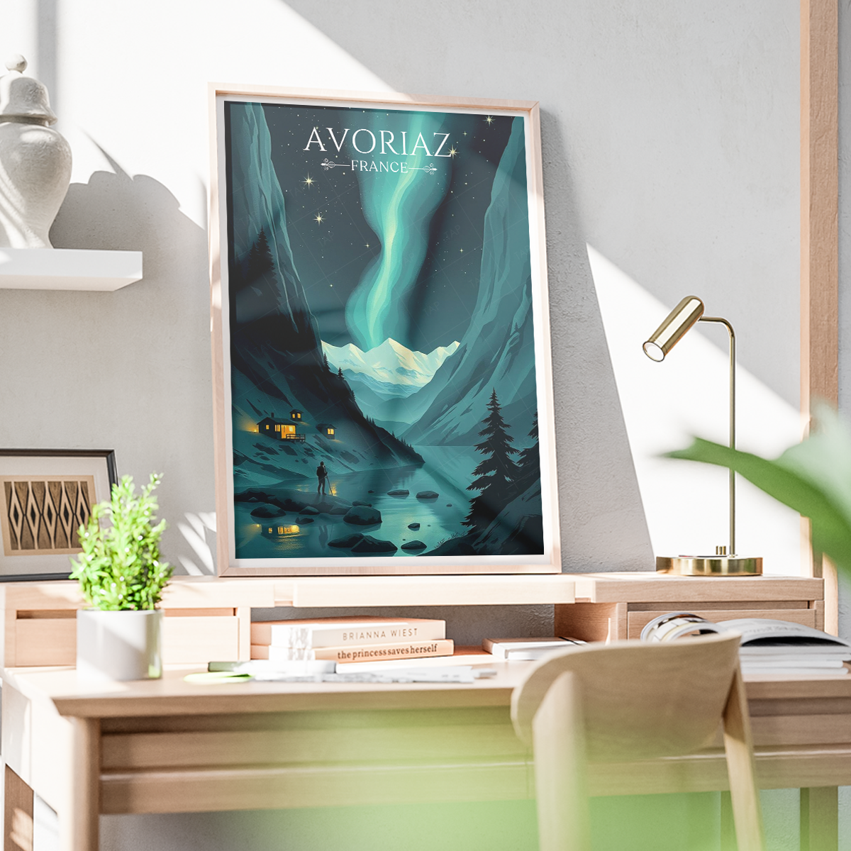 Avoriaz - France - Travel Art Wall Deco Poster - Art Print - Travel Art Poster
