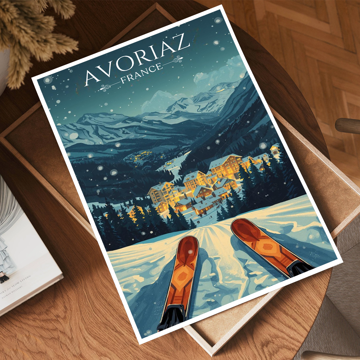 Avoréaz - France - Travel Art Wall Deco Poster - Art Print - Travel Art Poster