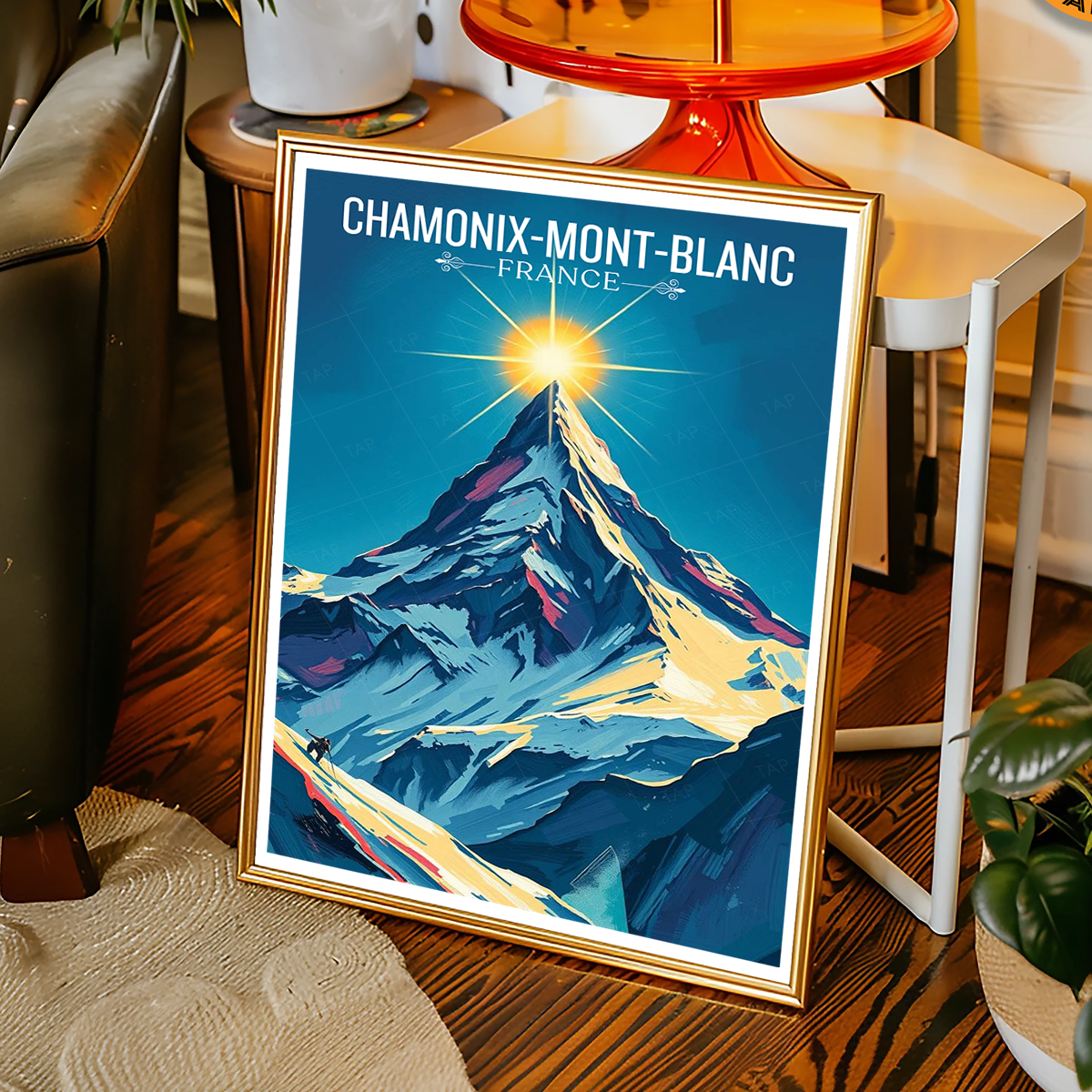 La Dame Blanche - France - Travel Art Wall Deco Poster - Art Print - Travel Art Poster