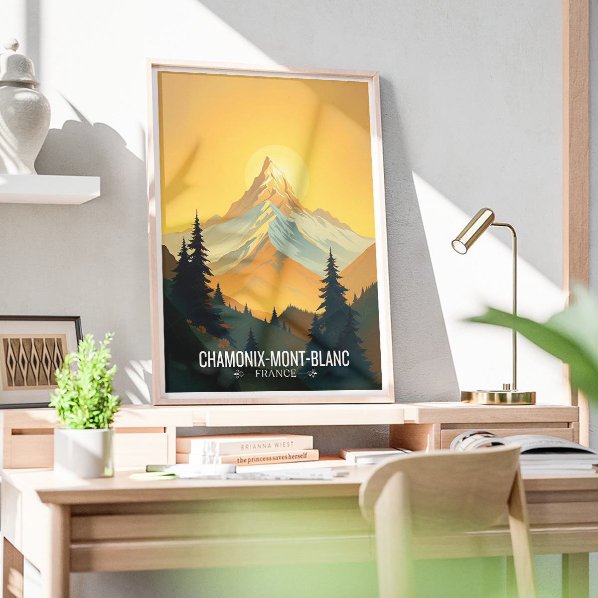 Chamonix - France - Travel Art Wall Deco Poster - Art Print - Travel Art Poster