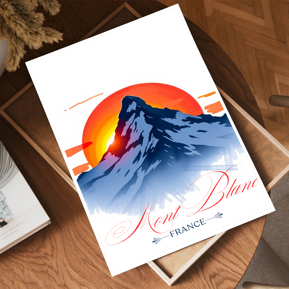 Cham - France - Travel Art Wall Deco Poster - Art Print - Travel Art Poster