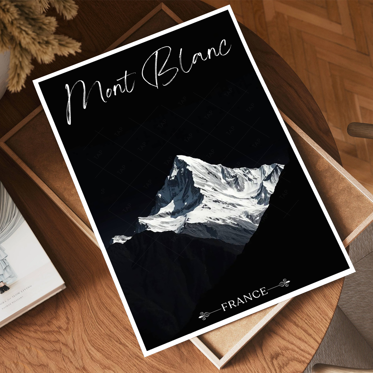 Mont Blanc - France - Travel Art Wall Deco Poster - Art Print - Travel Art Poster