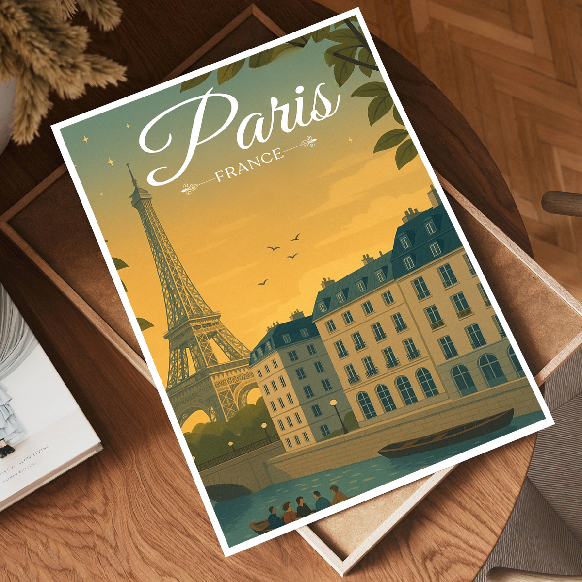 The Iron Lady - France - Travel Art Wall Deco Poster - Art Print - Travel Art Poster