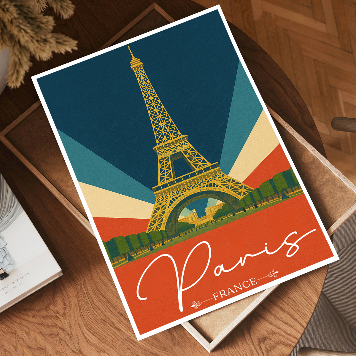 La Dame de Fer - France - Travel Art Wall Deco Poster - Art Print - Travel Art Poster