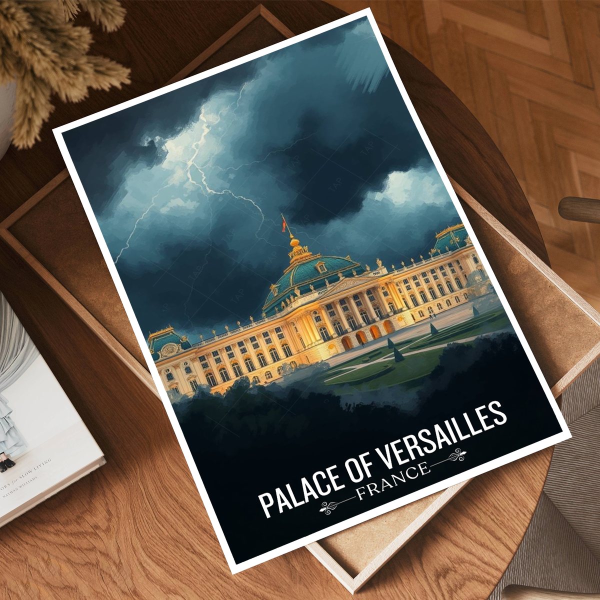 Palace of Versailles - France - Travel Art Wall Deco Poster - Art Print - Travel Art Poster