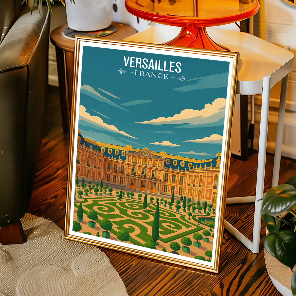 Versailles - France - Travel Art Wall Deco Poster - Art Print - Travel Art Poster