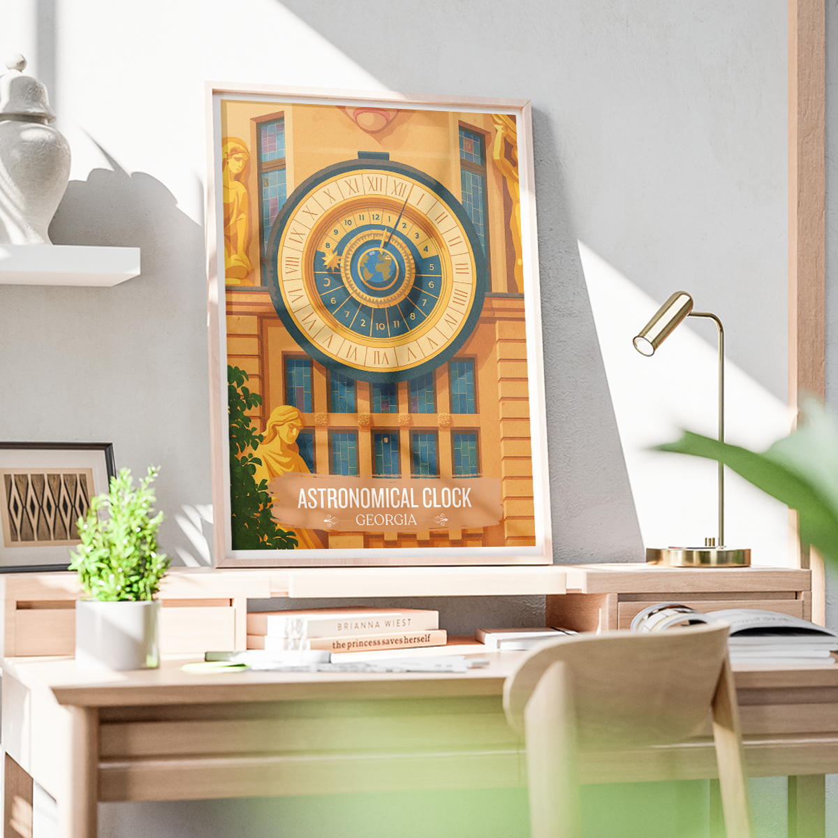 Astronomical Clock - Batumi - Georgia - Travel Wall Art Print - Art Print - Travel Art Poster
