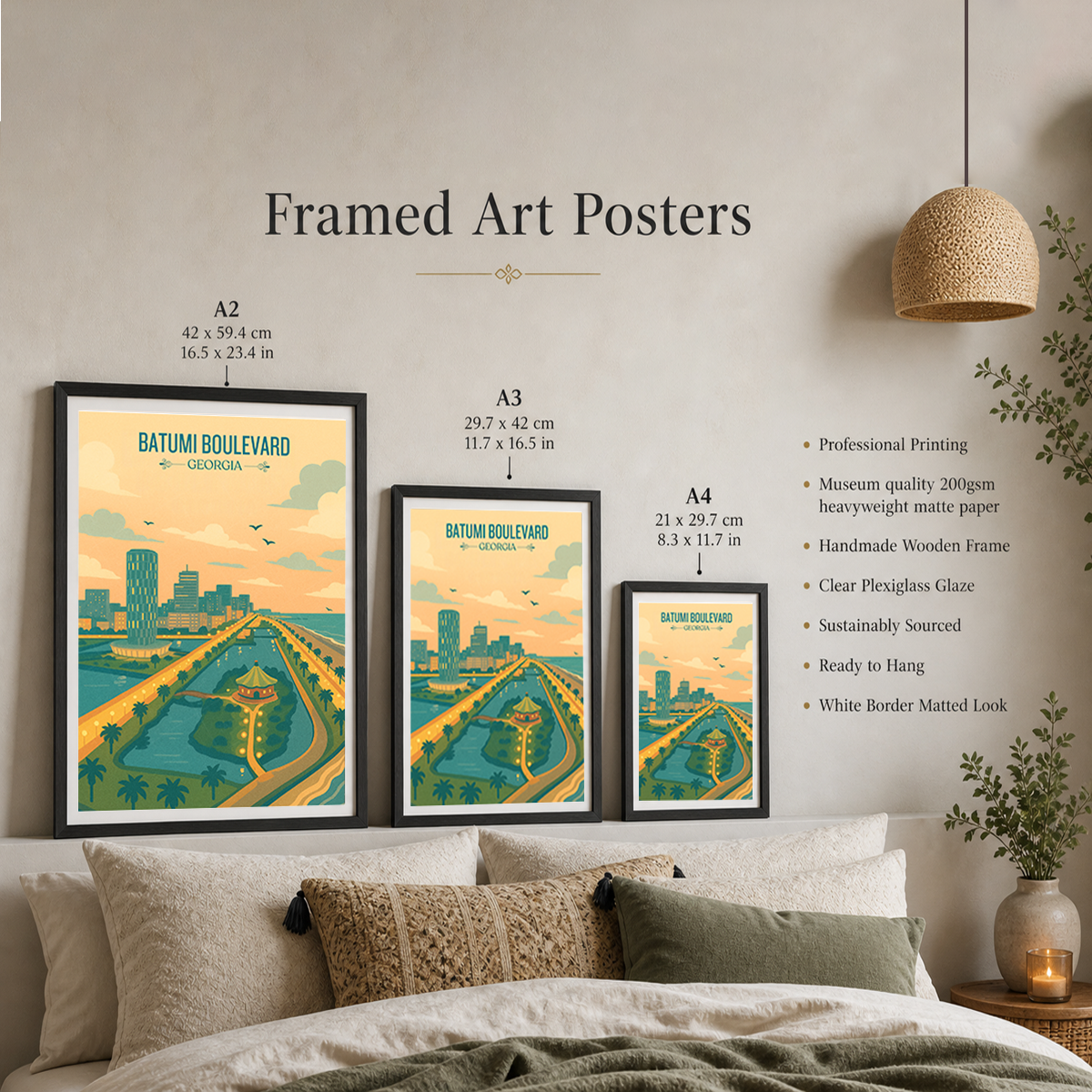 Batumi Boulevard - Georgia - Travel Wall Art Print - Art Print - Travel Art Poster