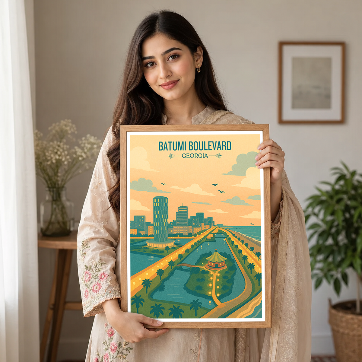Batumi Boulevard - Georgia - Travel Wall Art Print - Art Print - Travel Art Poster