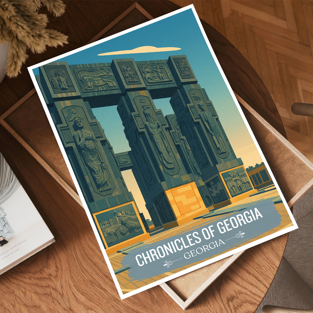 Chronicles of Georgia – Tbilisi - Georgia - Travel Wall Art Print - Art Print - Travel Art Poster
