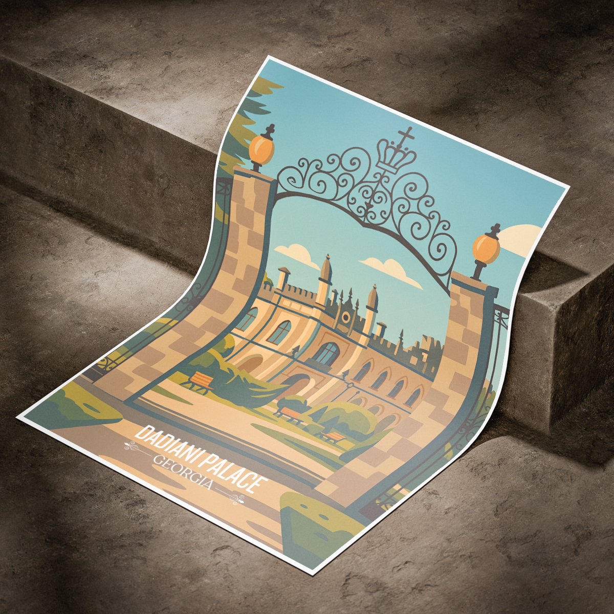 Dadiani Palace - Georgia - Travel Wall Art Print - Art Print - Travel Art Poster