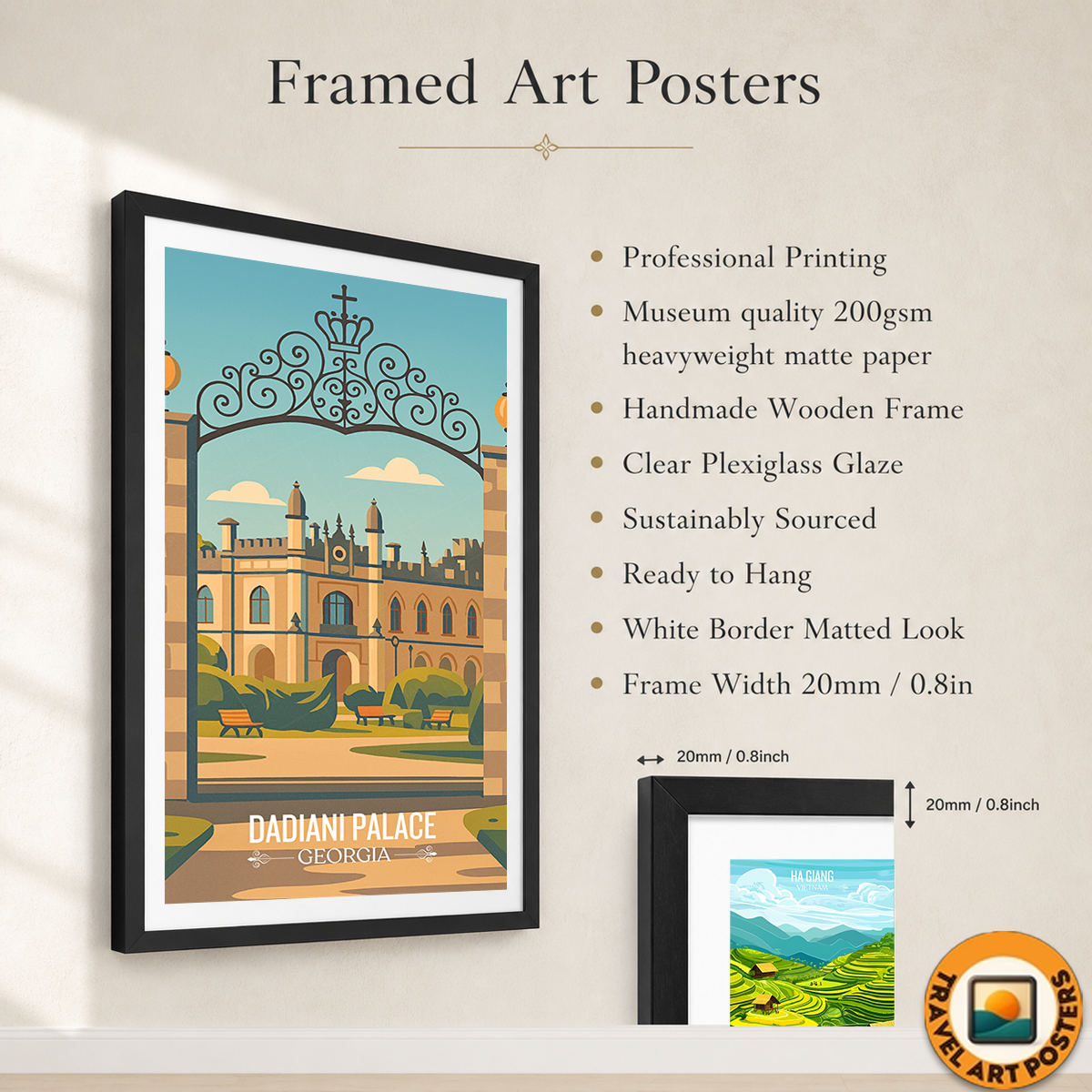 Dadiani Palace - Georgia - Travel Wall Art Print - Art Print - Travel Art Poster