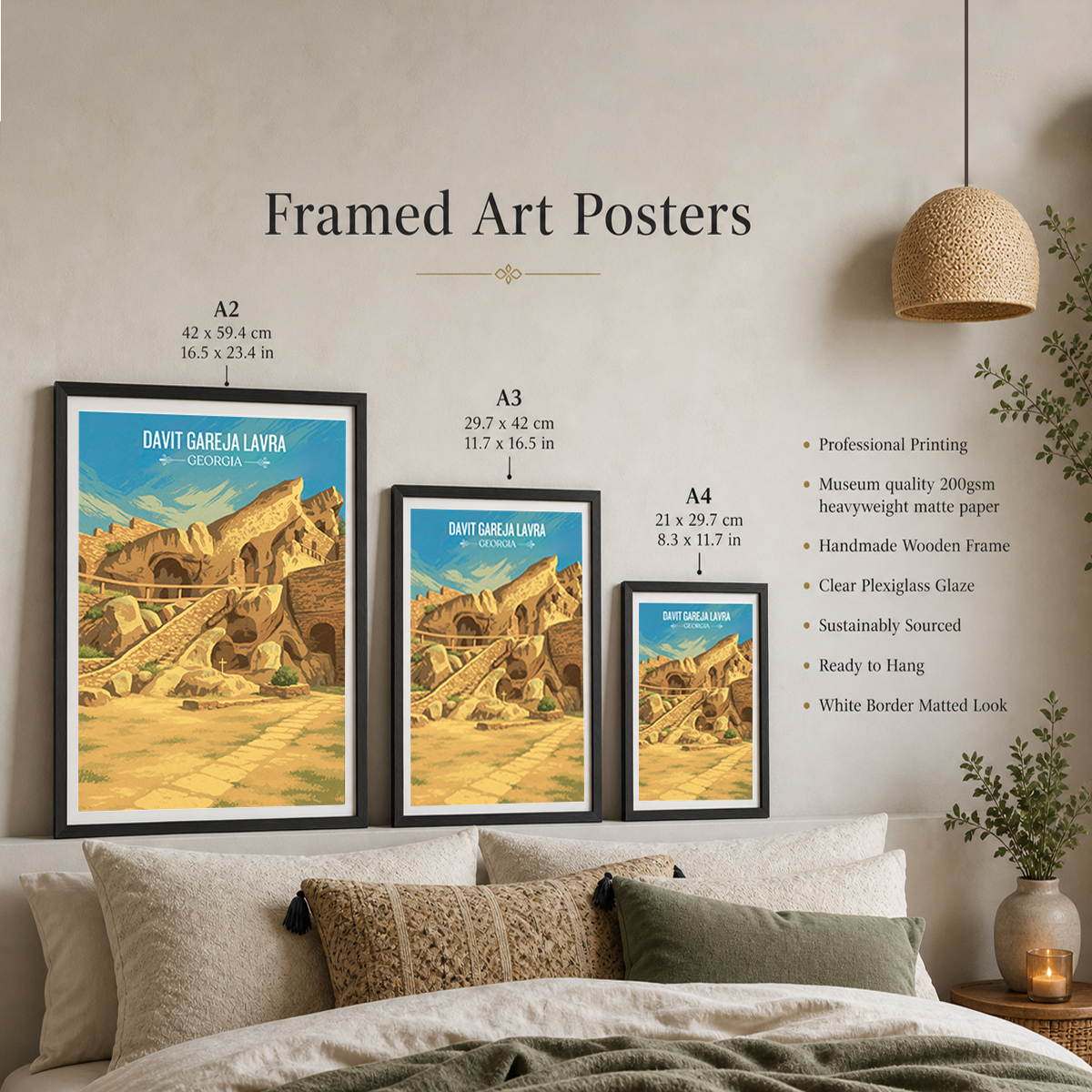 Davit Gareja Lavra – Georgia - Travel Wall Art Print - Art Print - Travel Art Poster
