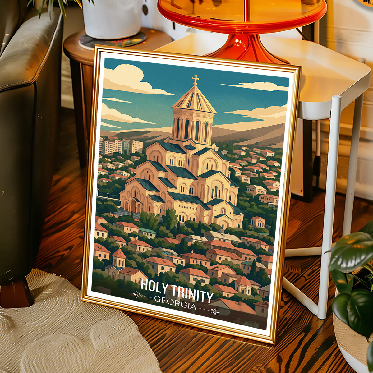 Holy Trinity Cathedral – Tbilisi - Georgia - Travel Wall Art Print - Art Print - Travel Art Poster