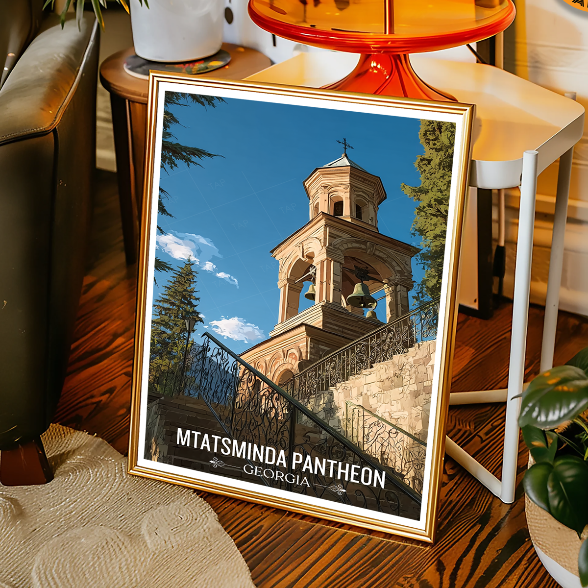 Mtatsminda Pantheon – Georgia - Travel Wall Art Print - Art Print - Travel Art Poster