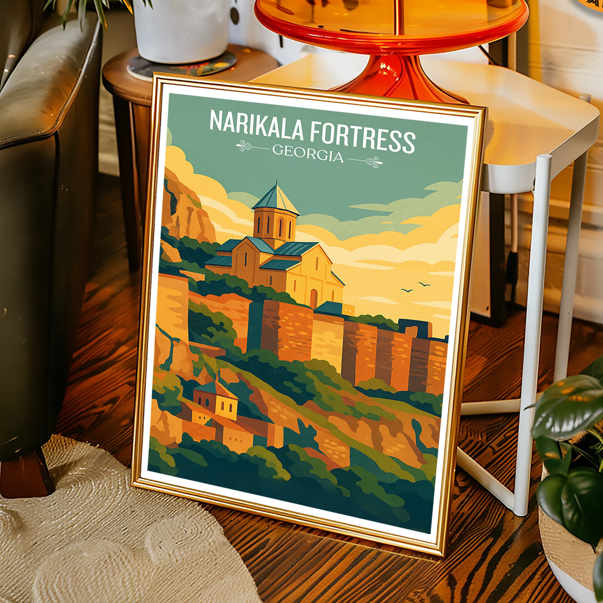 Narikala Fortress – Georgia - Travel Wall Art Print - Art Print - Travel Art Poster