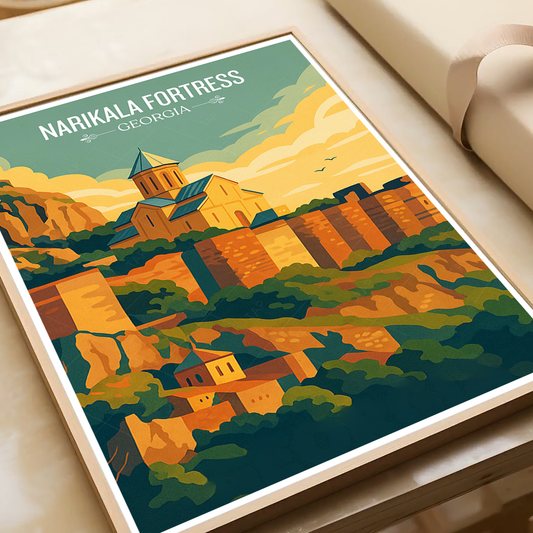 Narikala Fortress – Georgia - Travel Wall Art Print - Art Print - Travel Art Poster