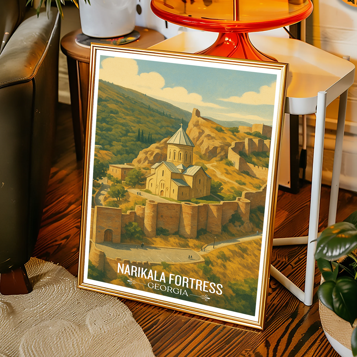 Narikala Fortress - Tbilisi – Georgia - Travel Wall Art Print - Art Print - Travel Art Poster